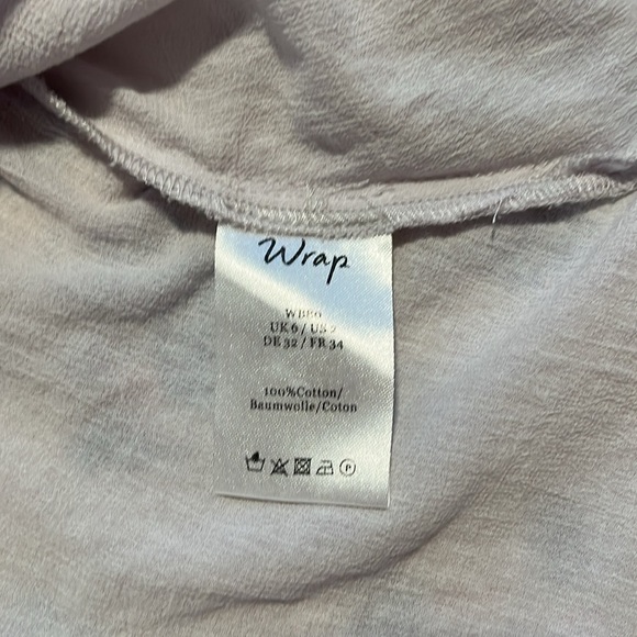 Wrap lavender racerback embroidered sleeveless top - Picture 5 of 7